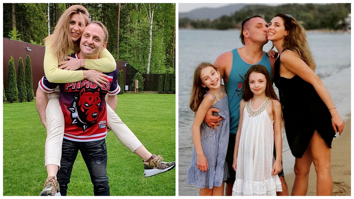 На фото: Акольд Запашный с женой и дочерьми