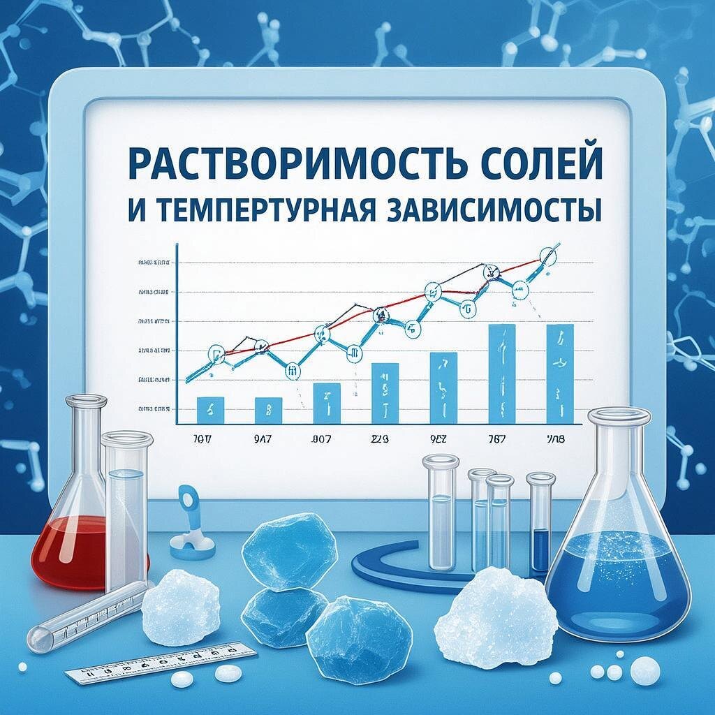 Температурная зависимость растворимости солей