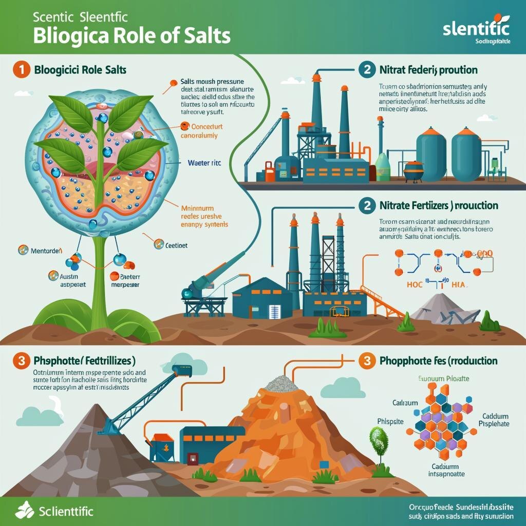 Соли и промышленность — производство удобрений (нитраты, фосфаты)