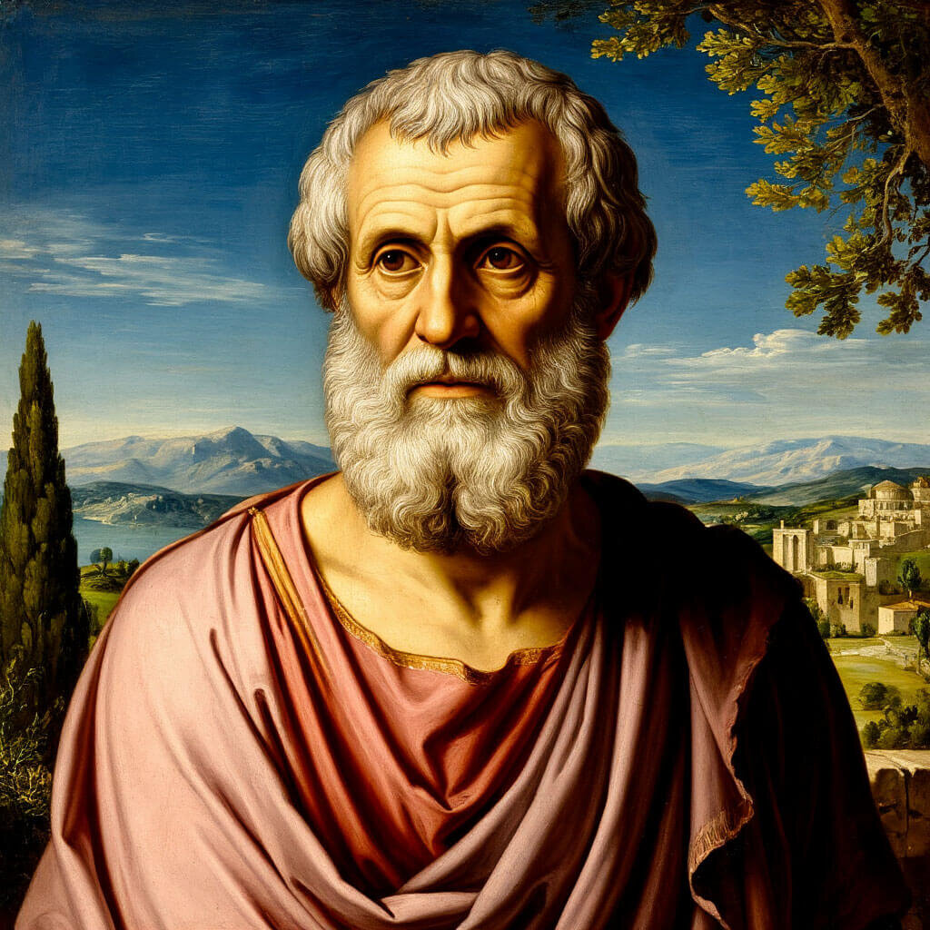 Аристотель — древнегреческий философ, ученик Платона, основатель перипатетической школы философии в Ликее