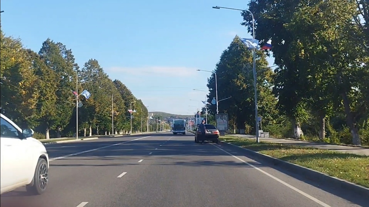 въезд в город