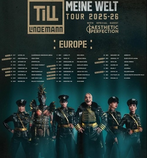 Тилль Линдеманн анонсировал сольный тур "Meine Welt" на 2025 – 2026 гг.