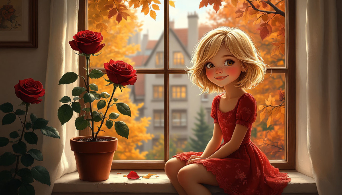 Да, я цветочек. Изображение от ИИ Шедеврум