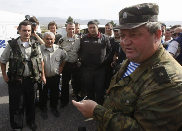 Генерал-майор Вячеслав Николаевич Борисов. Грузия, город Гори. Август 2008