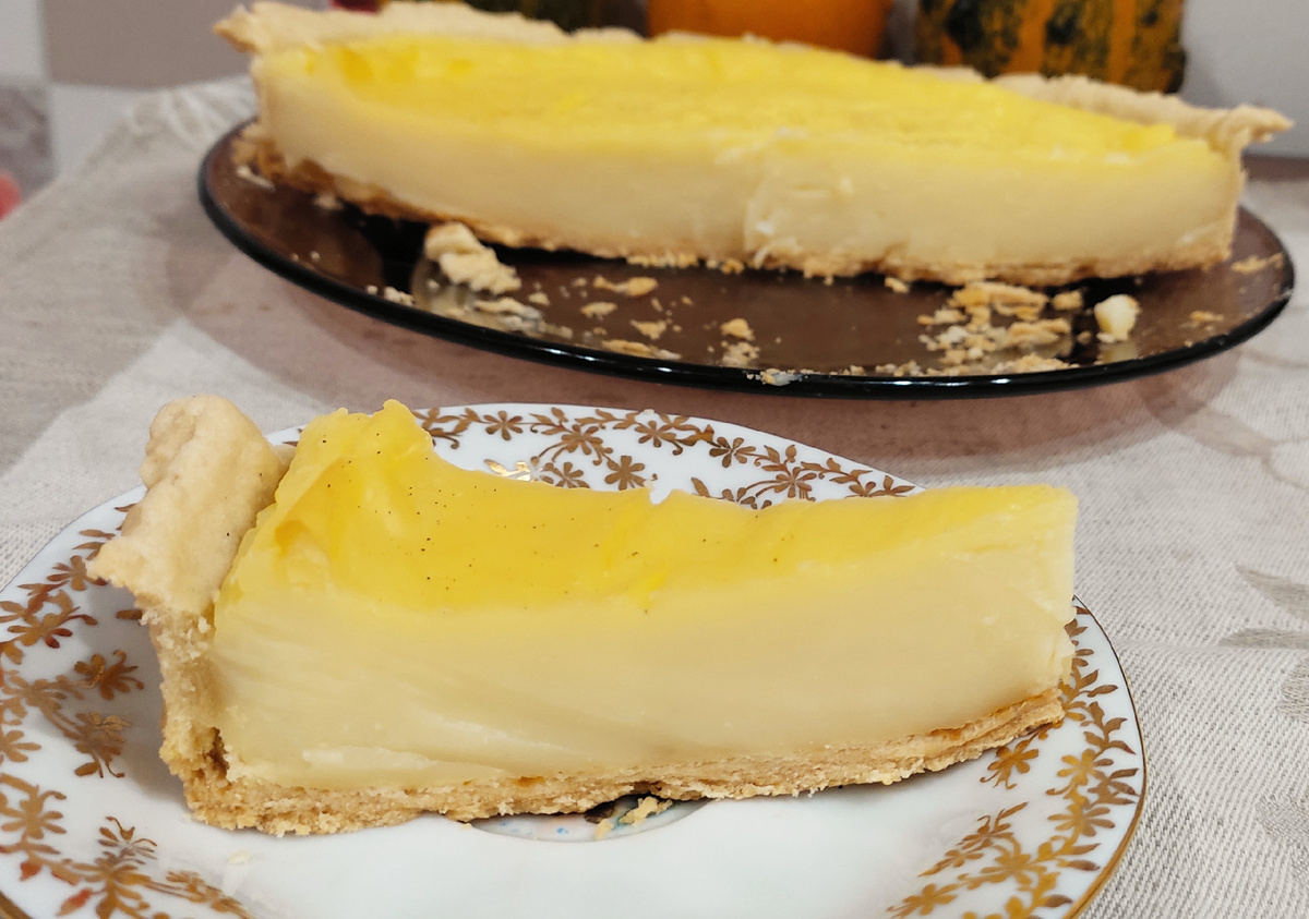 Флан с рубленым тестом 