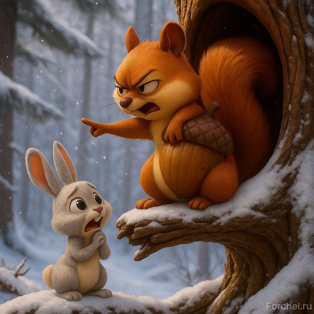 Жадная белочка