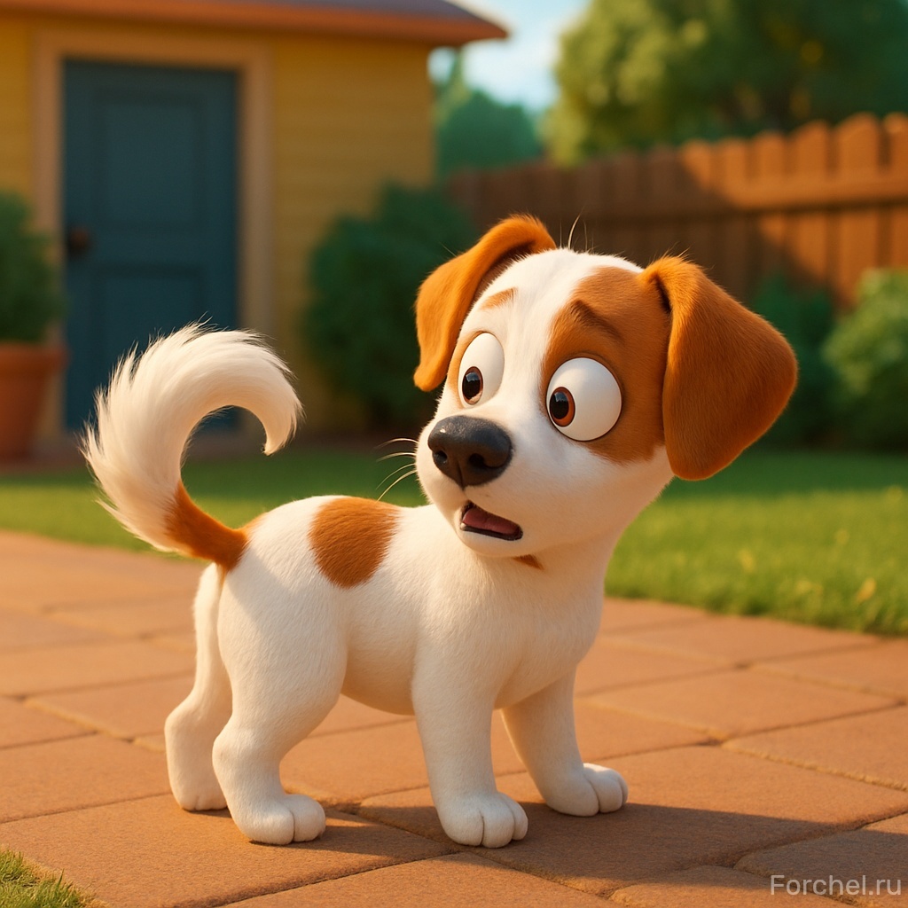 Белочка и непослушный хвостик