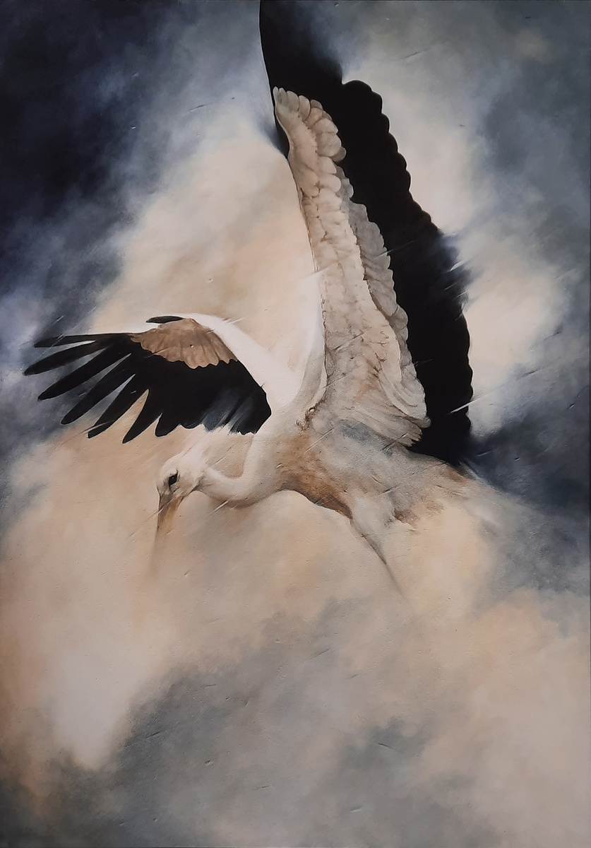 Дерево, акрил, цветные карандаши