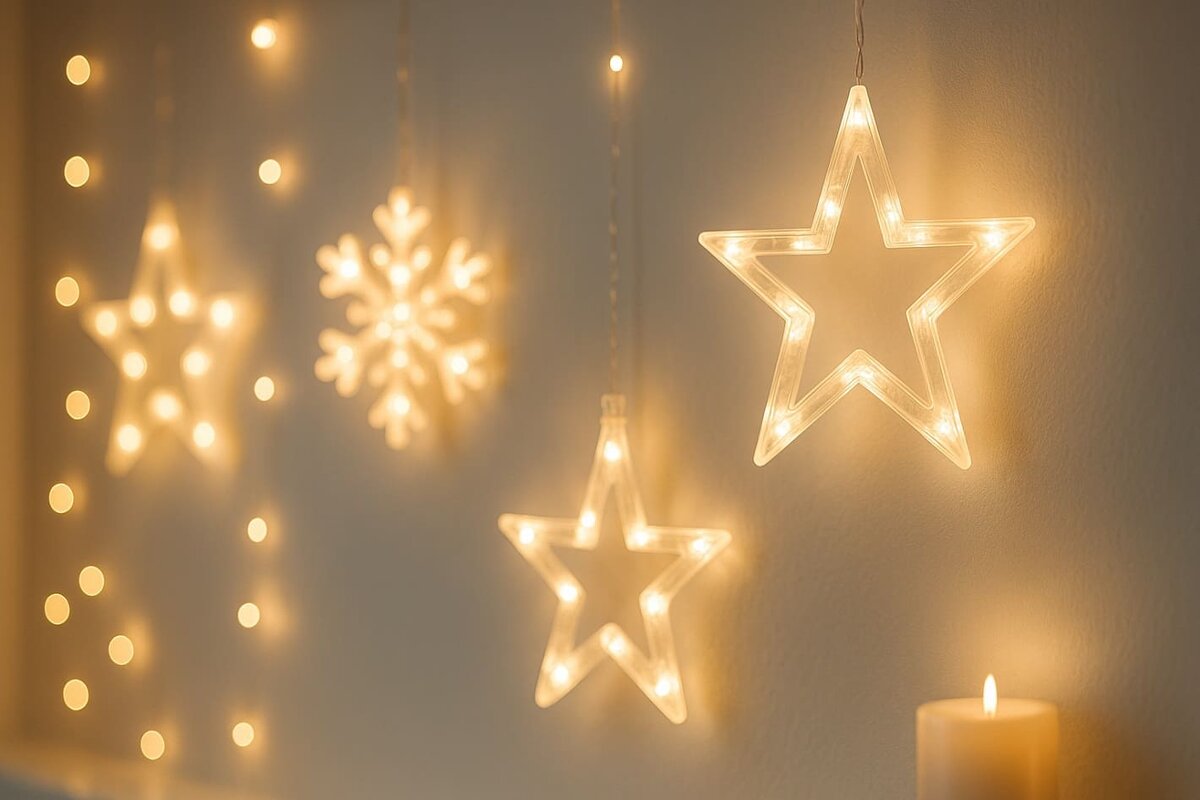 звезды и снежинки