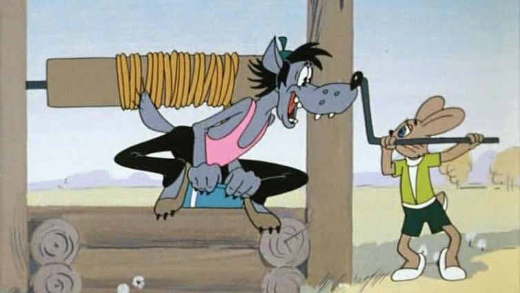    Чьими голосами говорят и поют герои советских мультиков? Фото: кадр из мультфильма "Ну, погоди!"