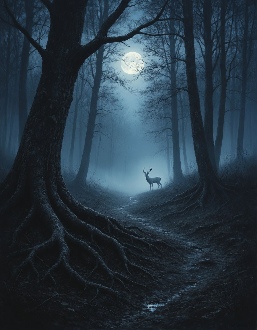 Белый олень