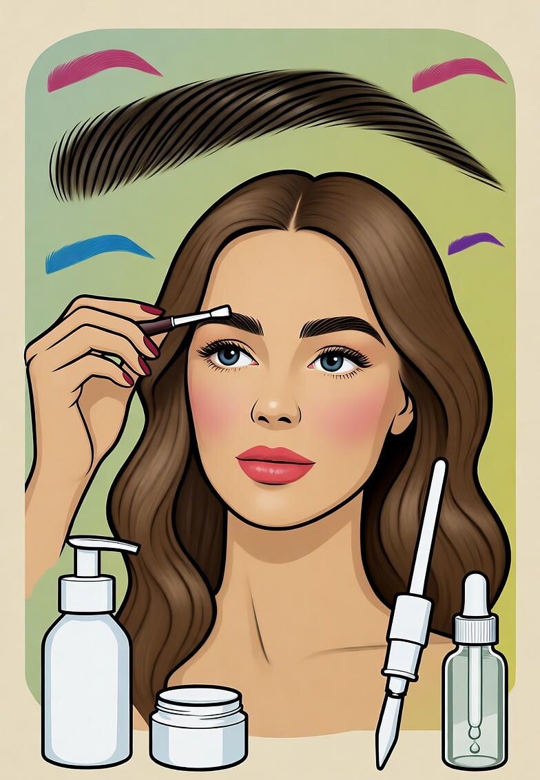 густые, пушистые брови