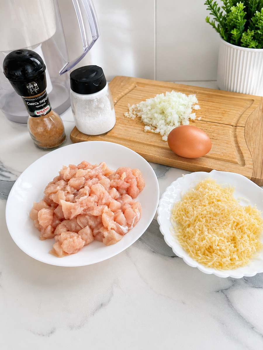куриные котлеты рубленые с сыром