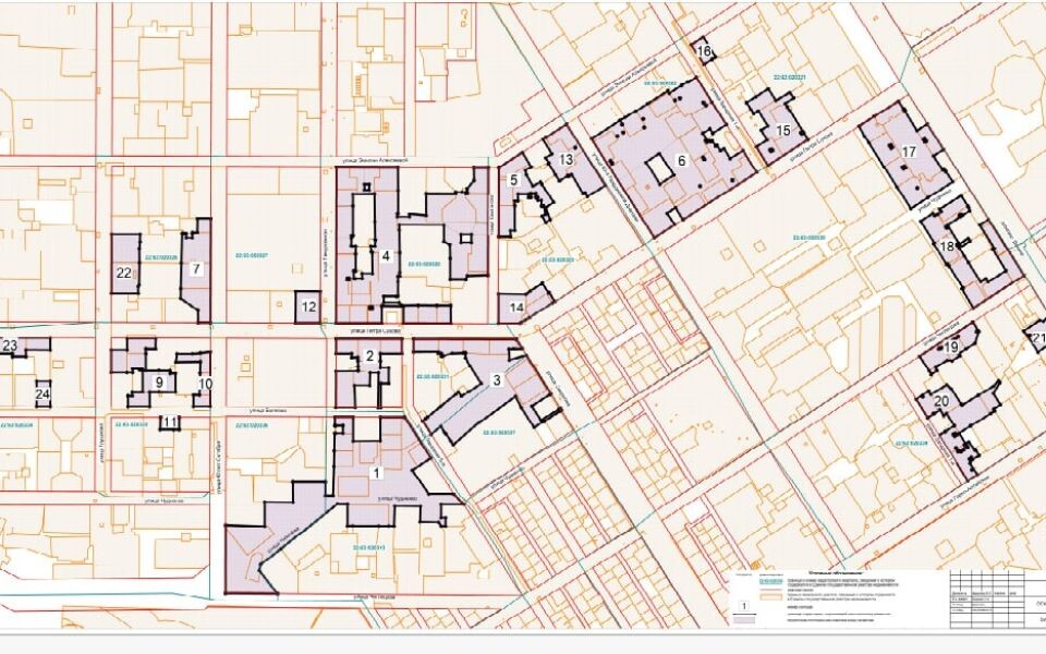    Карта территорий микрорайона «Поток», которые включены к проект КРТ