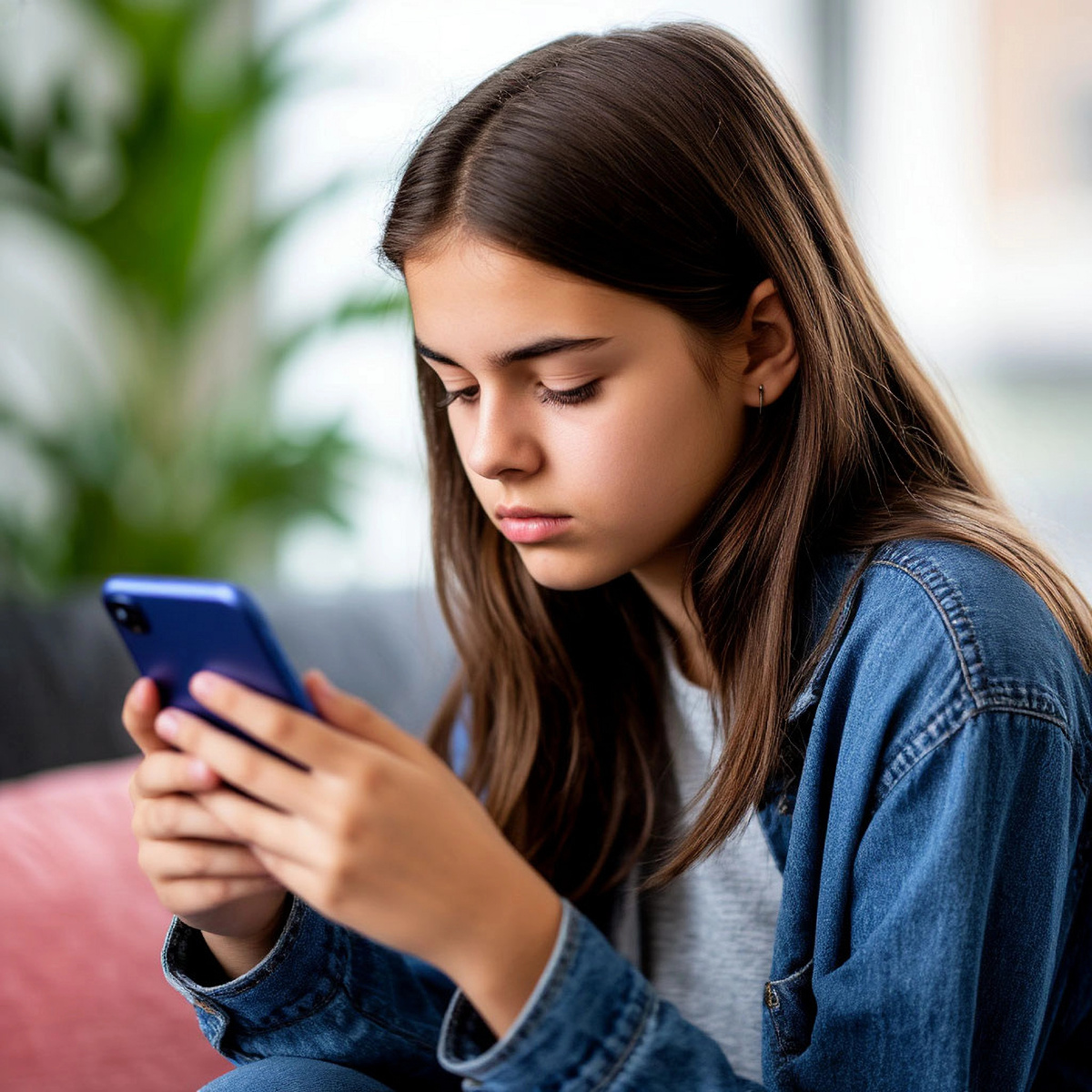 Девушка с телефоном.