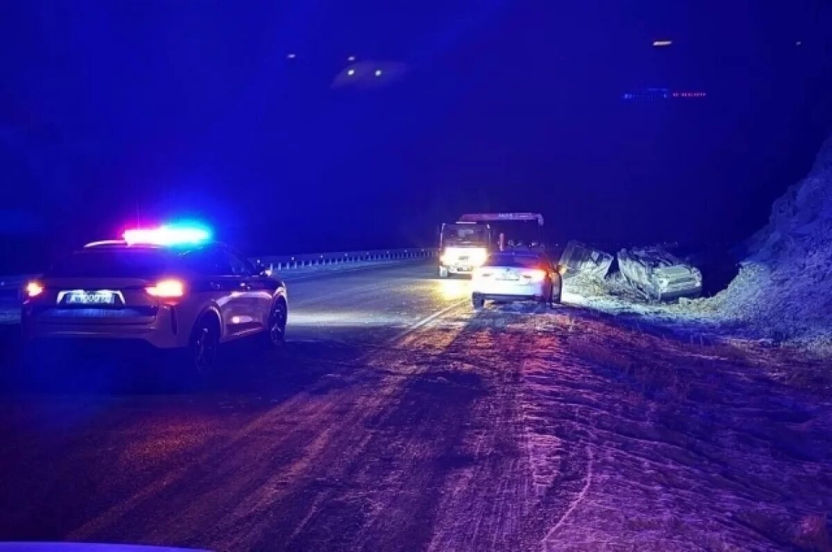    10 пассажиров, включая детей, пострадали в ДТП на трассе в Туве