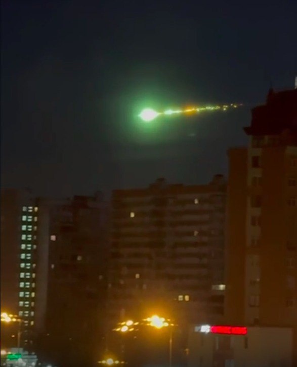 Болид, который наблюдали в понедельник жители центральной России