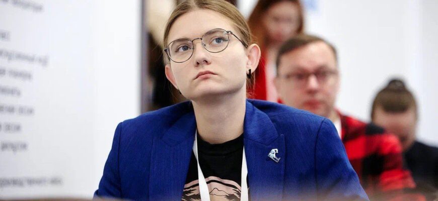    Руководитель проектов по взаимодействию со СМИ Платформы национальной технологической инициативы Елизавета Крыпаева. Изображение для интервью об особенностях своей профессии. Анастасия Седельникова