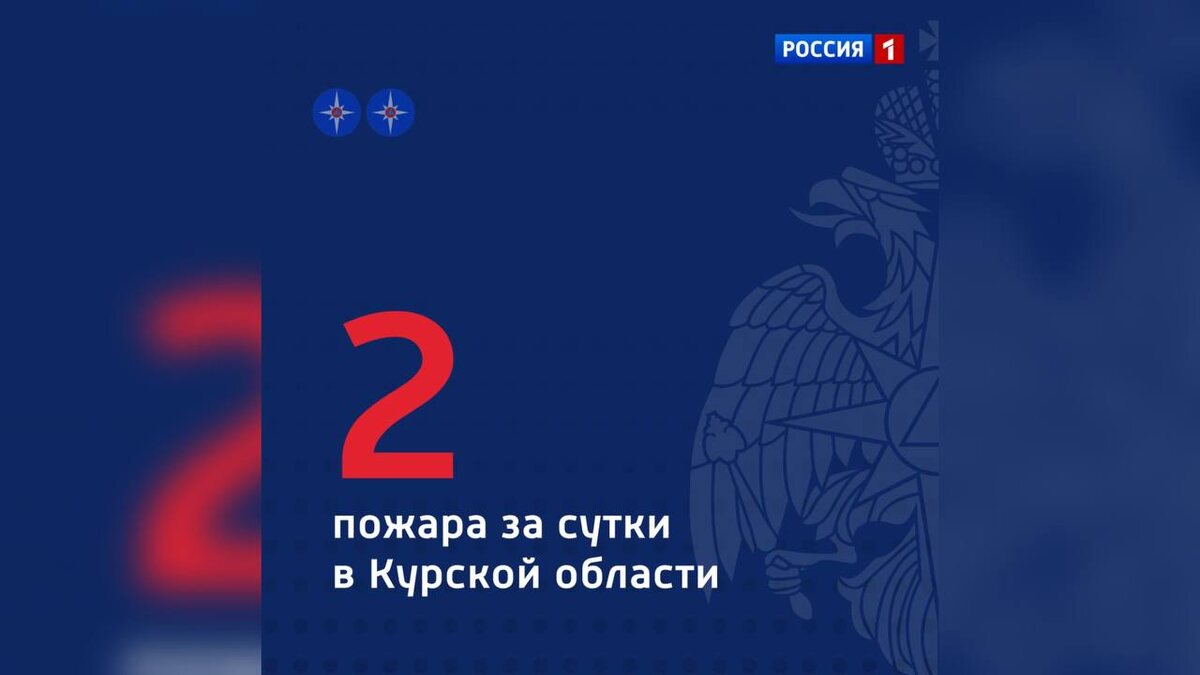   2 пожара за сутки в Курской области