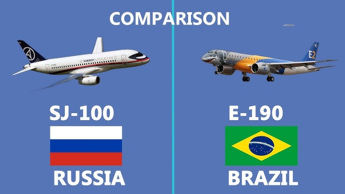 Еmbraer E190 и SSJ-100.