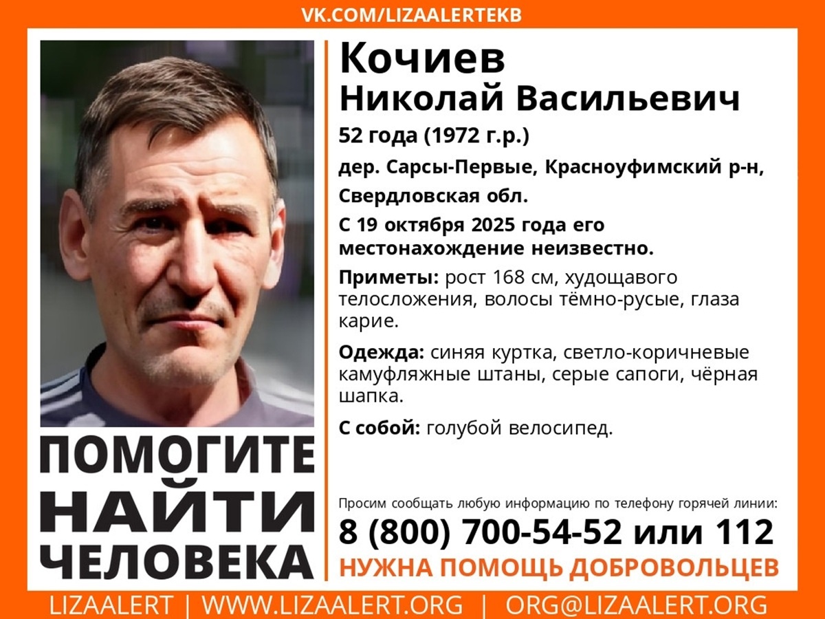 Фото: поисковый отряд «Лиза Алерт» Свердловской области  📷
