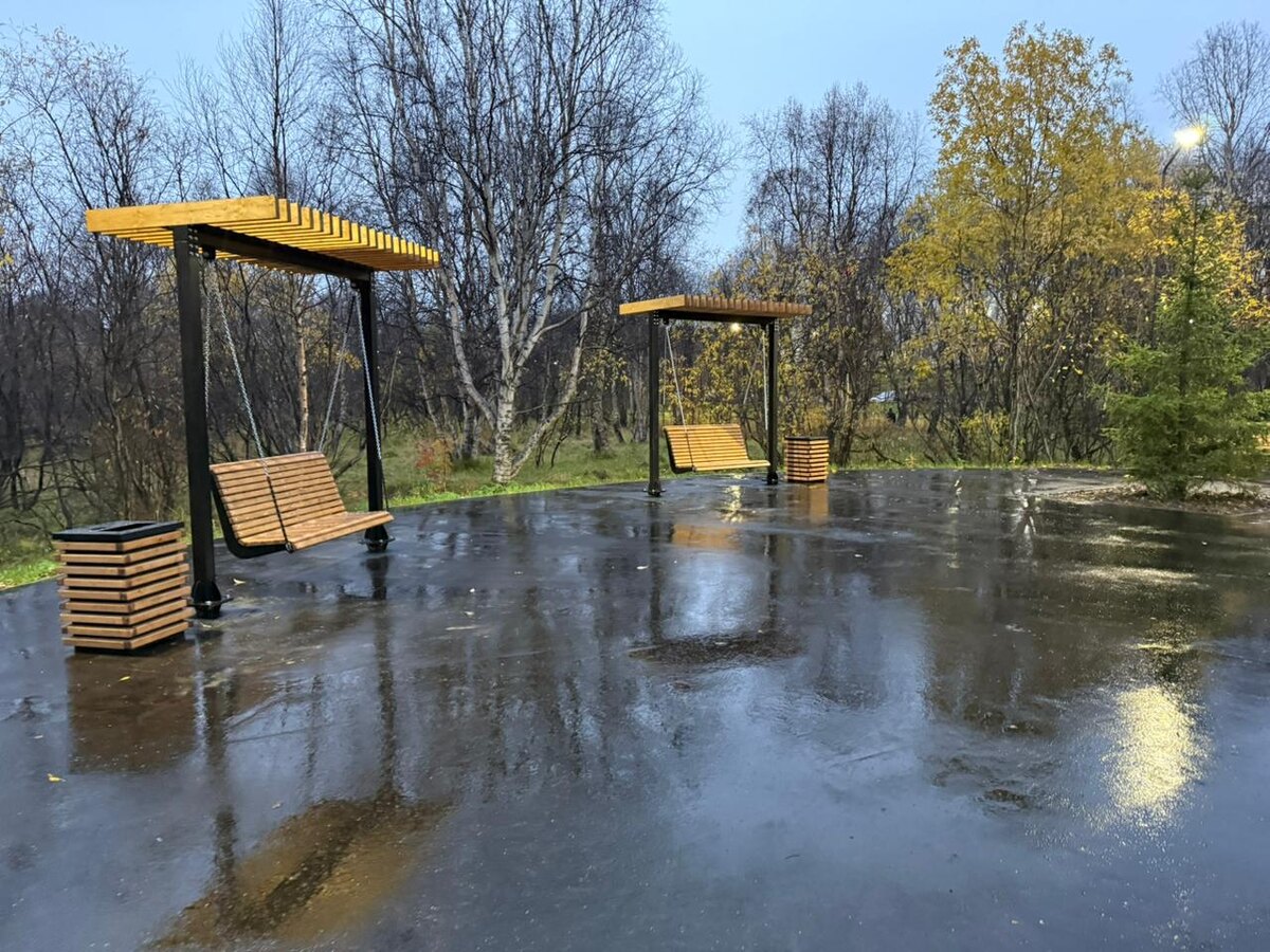 Благоустройство городского парка Североморска. Компания Егоза