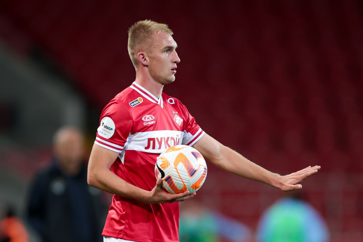 Крайний защитник московского "Спартака" Даниил Денисов. Фото из интернета.