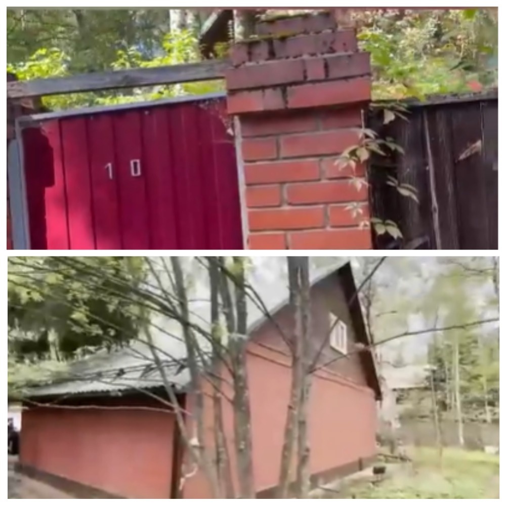 Красная дверь с цифрой «10», затянутая паутиной, будто декорация из фильма ужасов. 