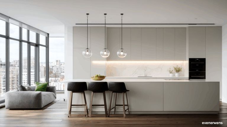    Бежевая кухня в новостройке: максимум уюта и пространства svkuhni77