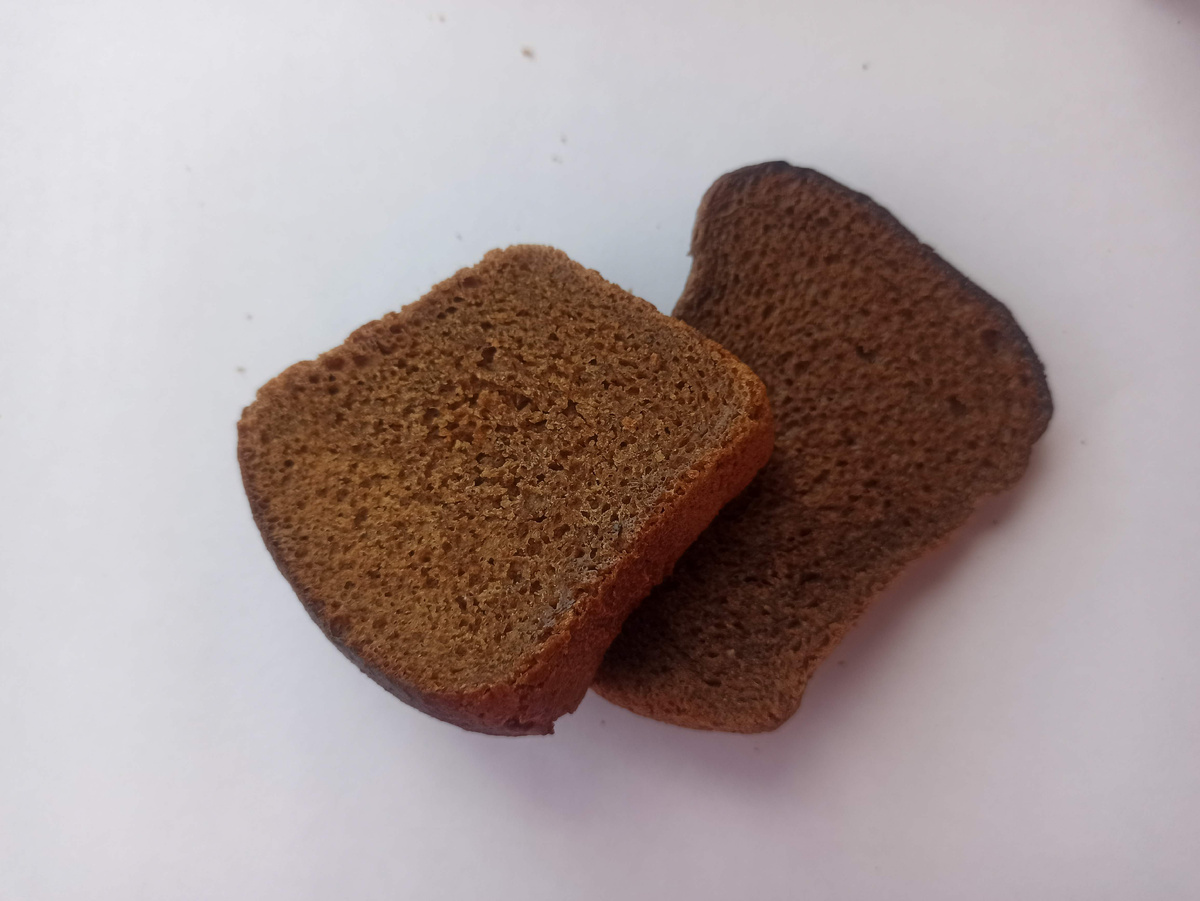 Ржаной формовой хлеб (не нарезка) продержался до 5 дня 