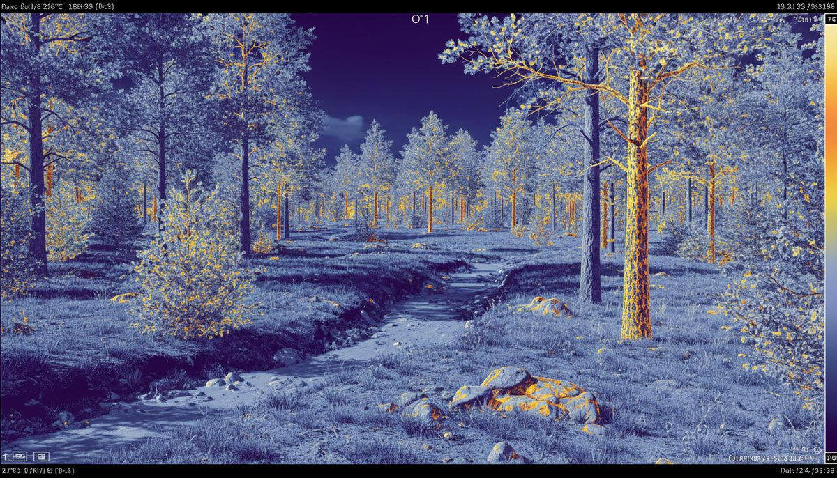    Экран тепловизора