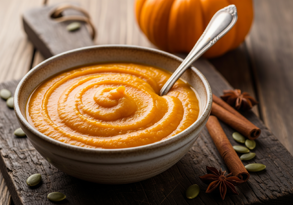 Подготавливаем тыквенное пюре