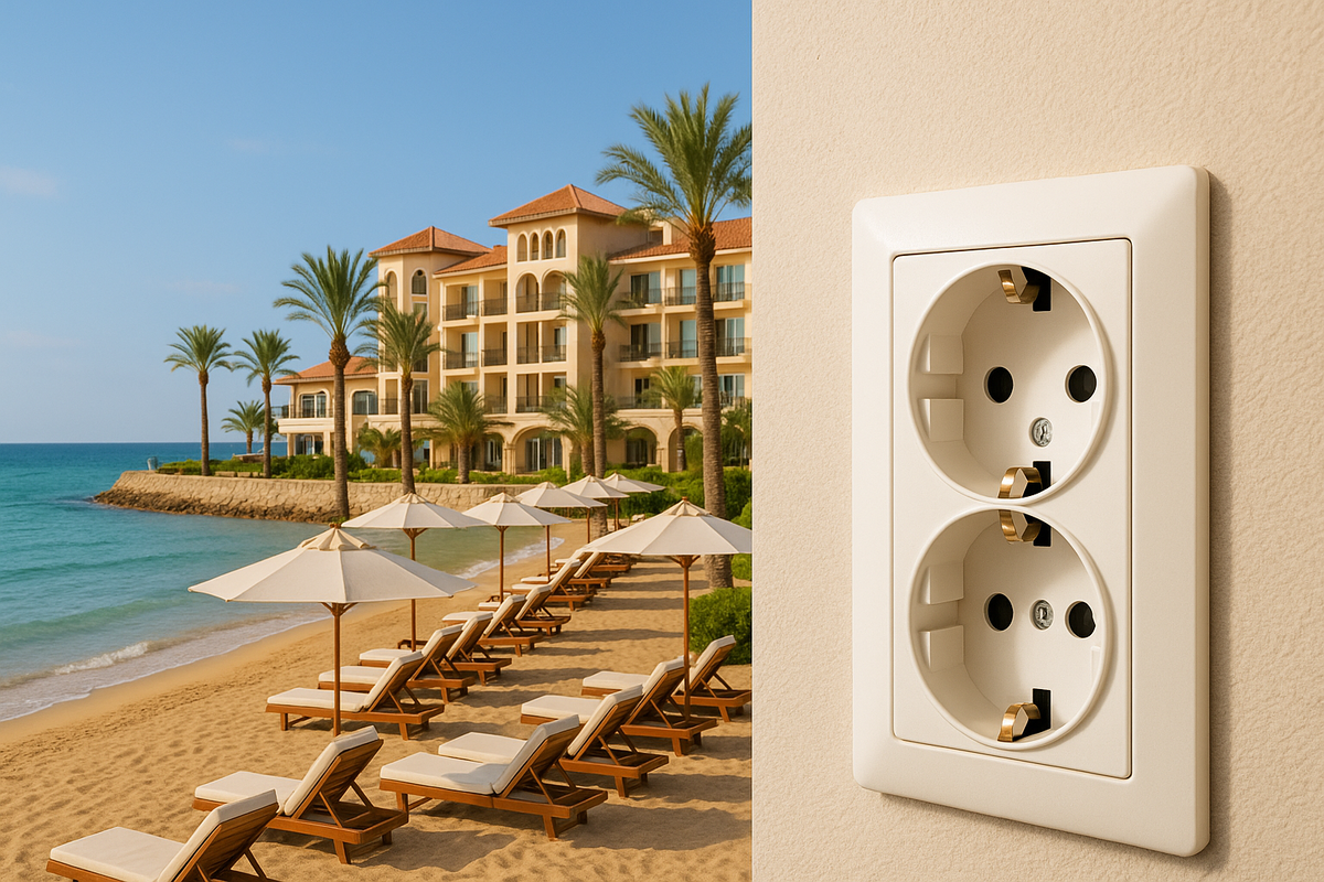 Тип розеток в Турции — переходник не нужен.