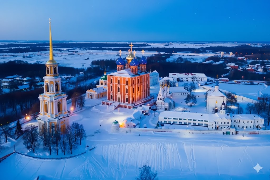 Рязанский кремль зимой