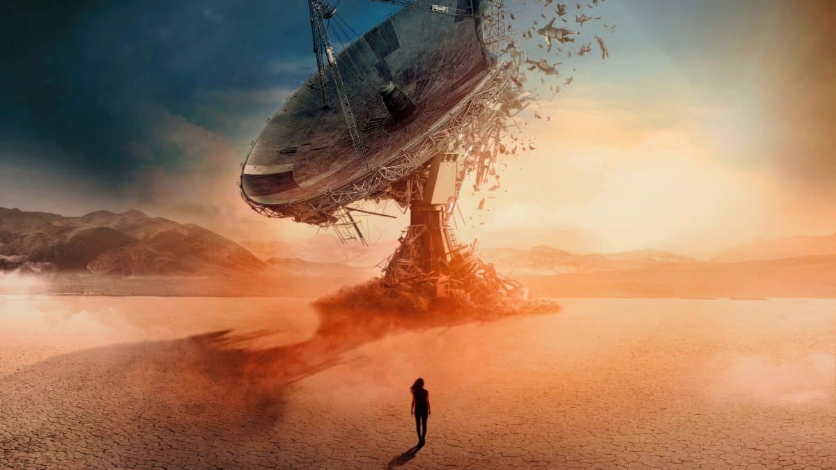    Постер научно-фантастического сериала «Задача трех тел» (2024) — экранизации трилогии Лю Цысиня / © Netflix