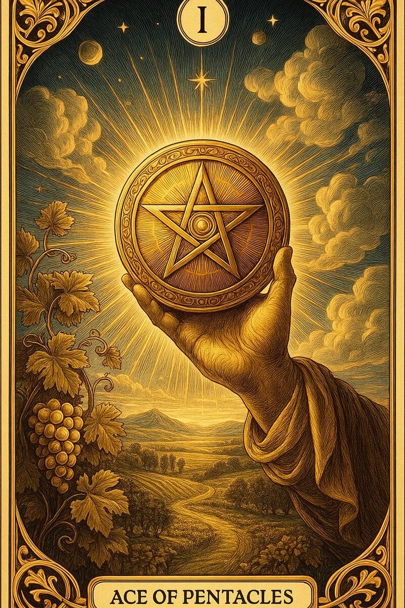 Туз Пентаклей, изображение из общедоступных источников.