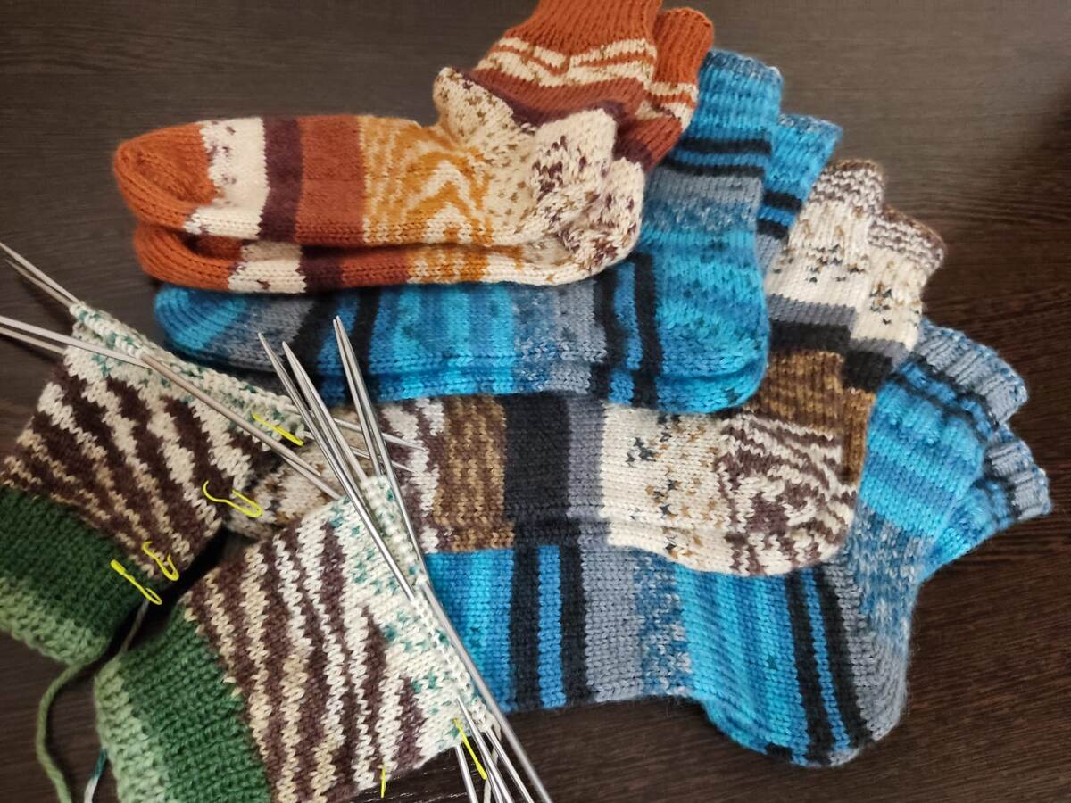 В этом проекте связала носки по заказу моего сыночка.