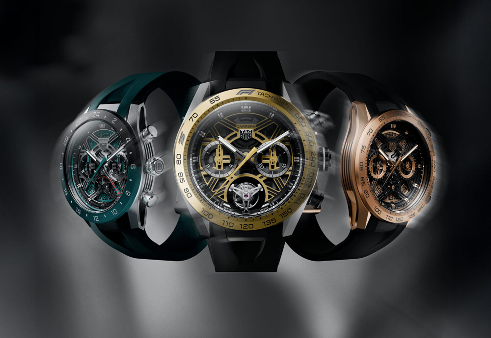 TAG Heuer представила обновлённую коллекцию Carrera Extreme
Sport, в которую вошли три модели часов: Chronograph Extreme Sport
Twin-Time, Chronograph Tourbillon Extreme Sport F1 и Chronograph
Extreme Sport Gold