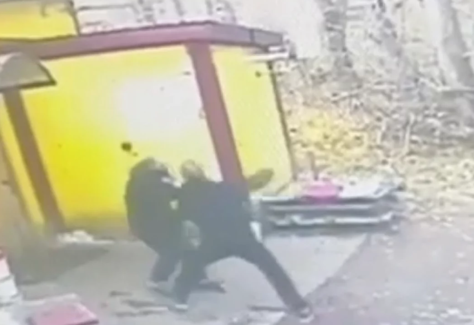 Камеры видеонаблюдения зафиксировали момент нападения