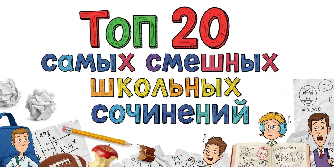 Топ-20 самых смешных сочинений школьников