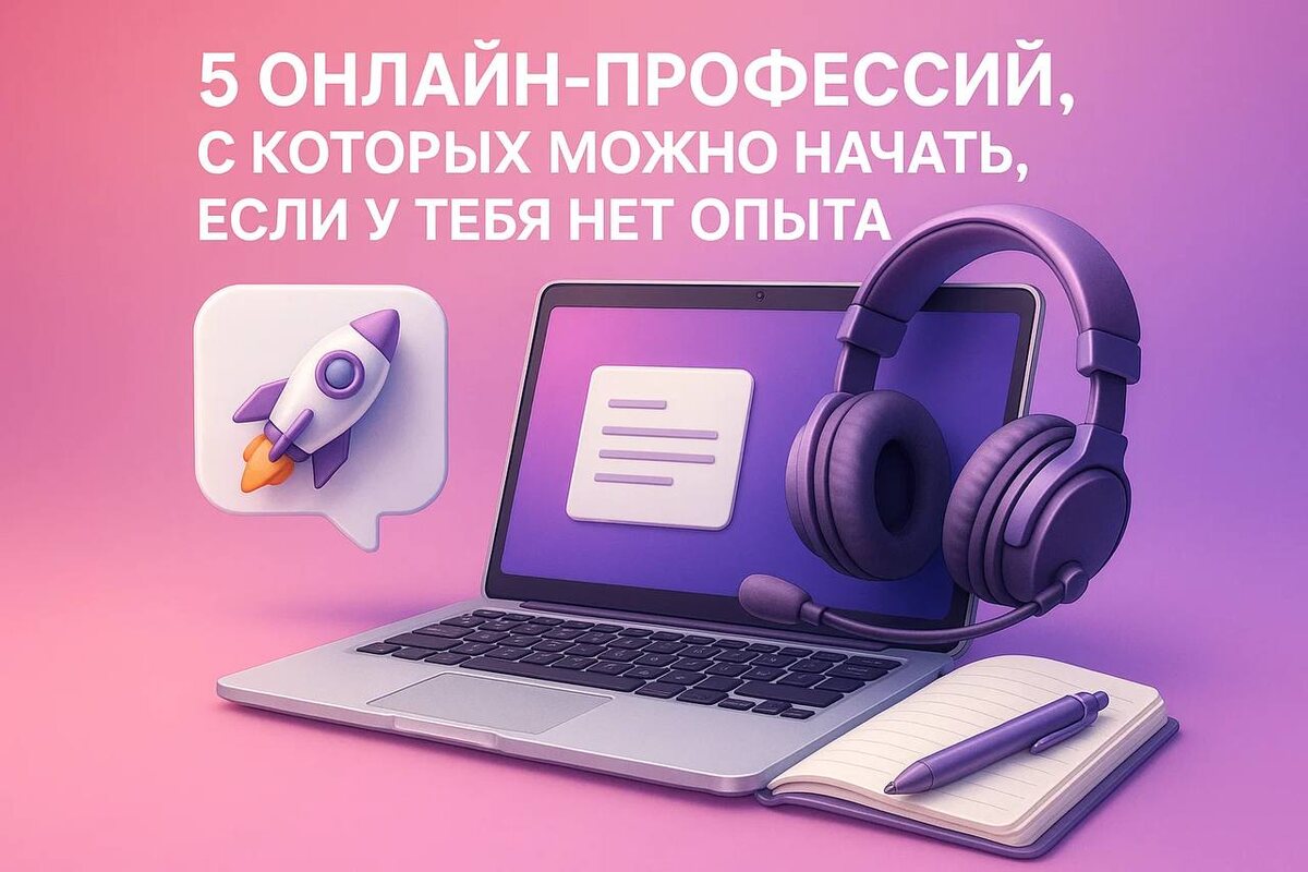 💻 5 онлайн-профессий, с которых можно начать, даже если у тебя нет опыта 