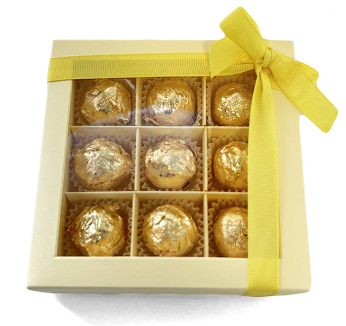 Трюфели ручной работы в фольге из золота