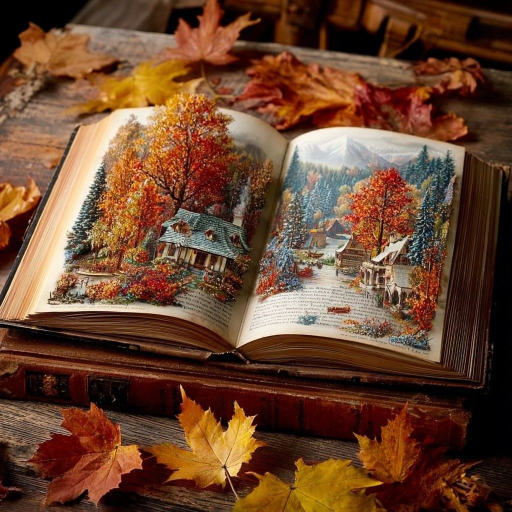 Оживающие книжные страницы. Моя работа с помощью нейросетей