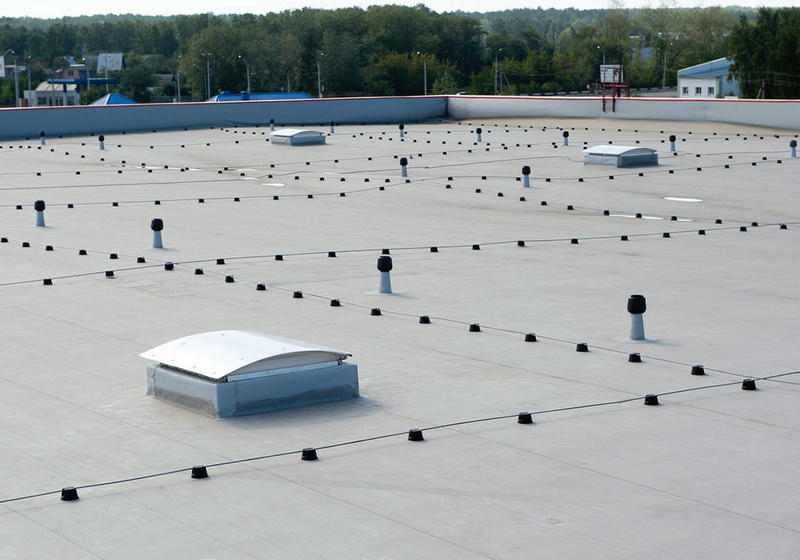 Ангар с мембранной кровлей 