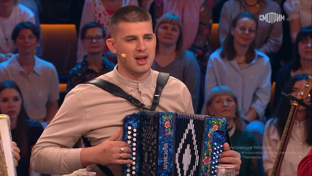 Кадр передачи. Фото автора. 