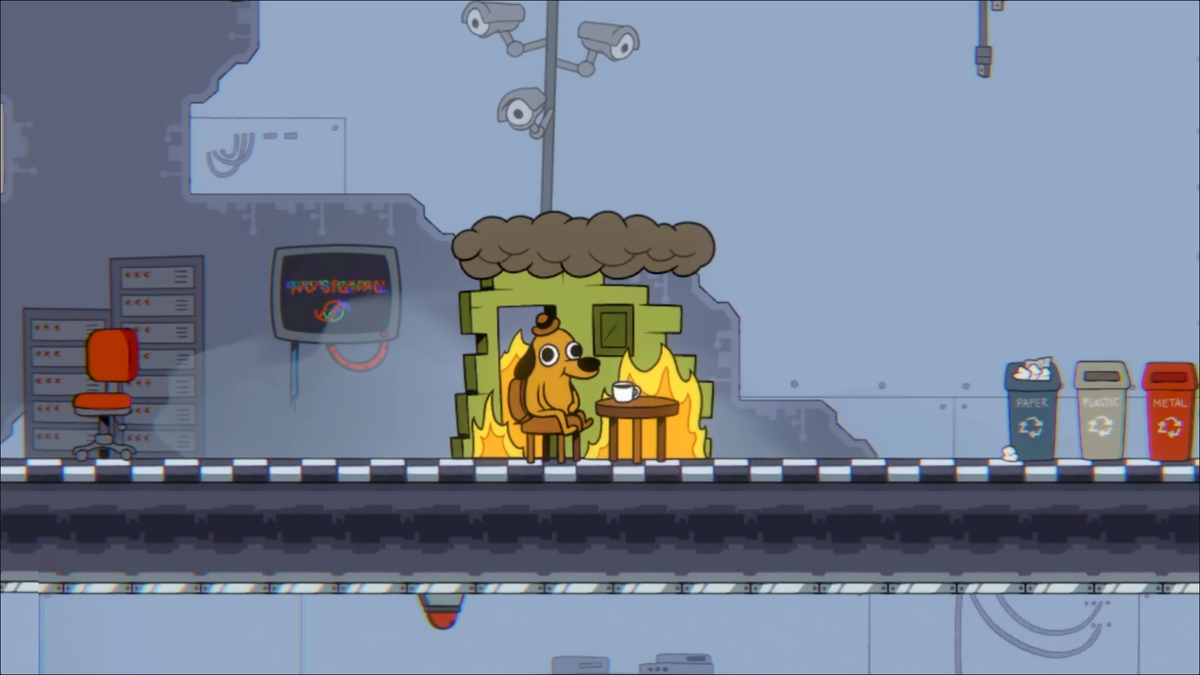This is Fine: Maximum Cope (изображение взято со страницы игры в Steam)