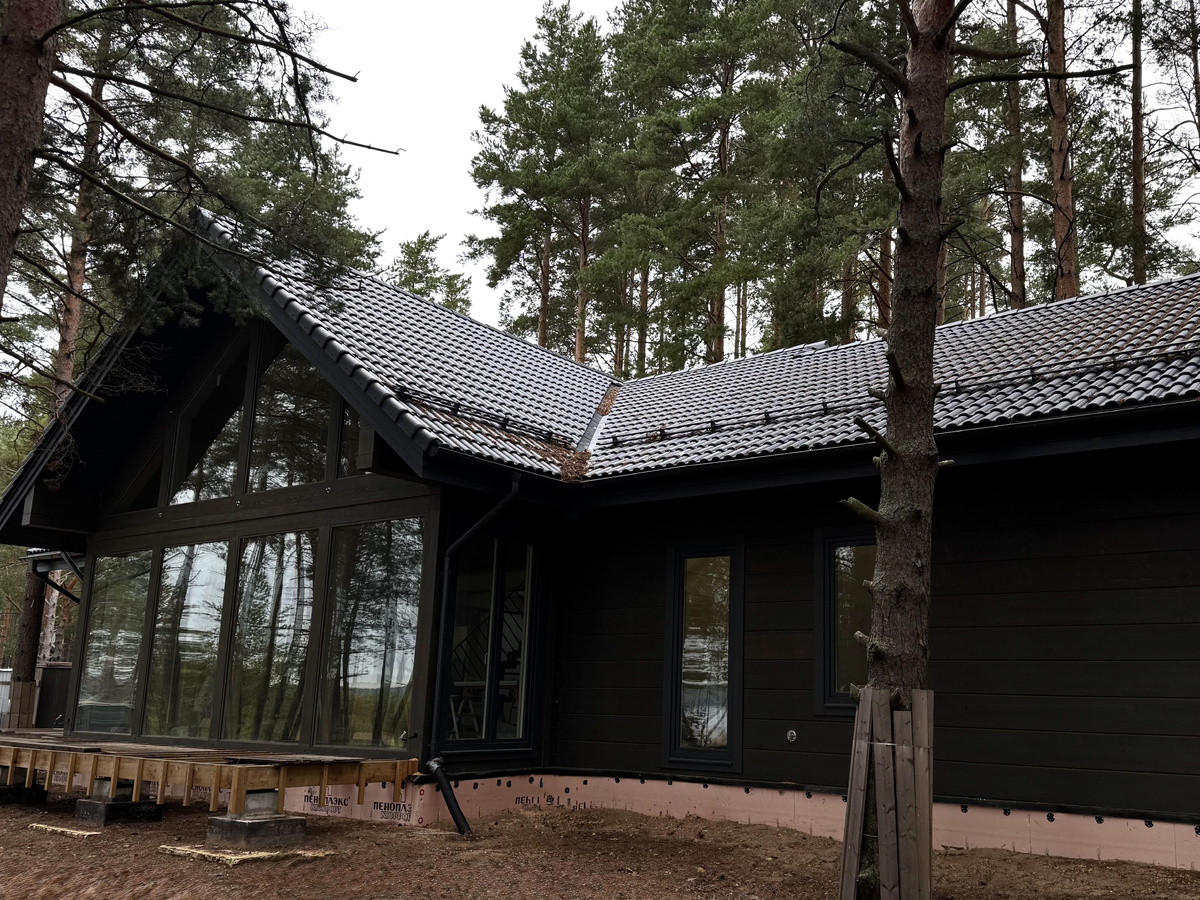 Дом по проекту LUMI из клееного бруса