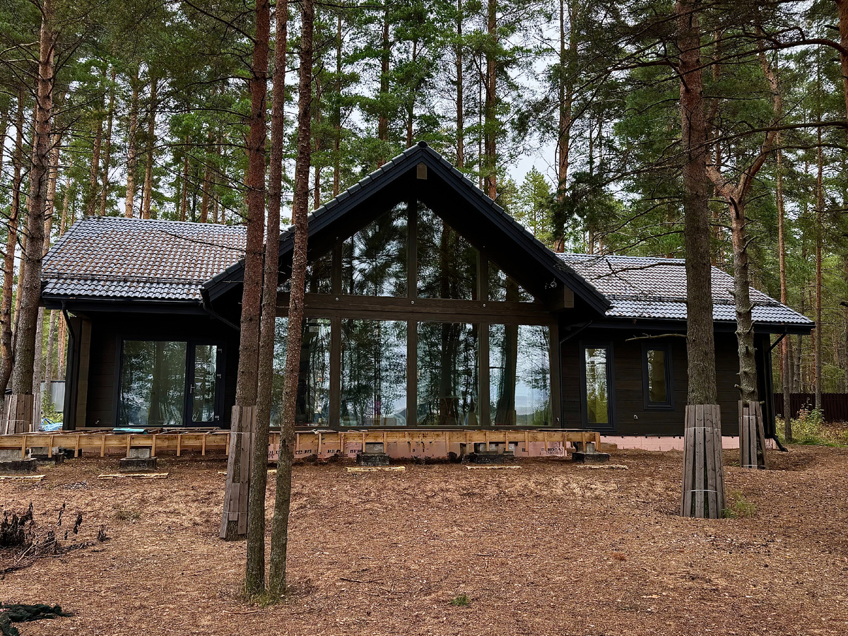 Дом по проекту LUMI из клееного бруса