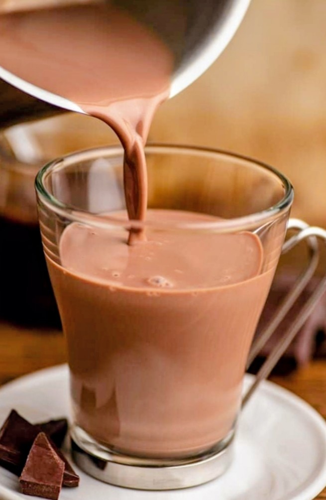 Какао с кусочками шоколада х