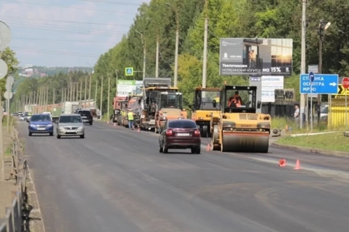   На Славянском шоссе в Ижевске 3 дня будет действовать реверсивное движение